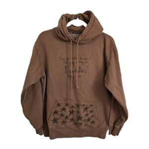 Brandy Melville Sweater Brown Oversized Christy Hoodie Sweatshirt One Size OS
